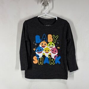Baby Shark Kids Long Sleeve Shirt - Gray size 3T